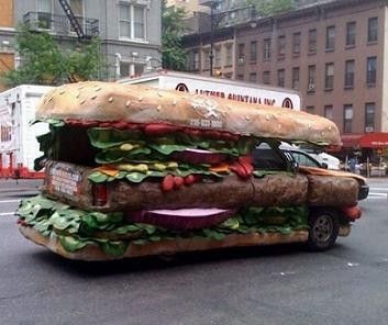 Voiture sandwich 