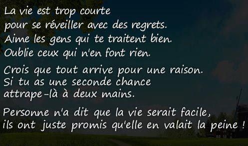 LA VIE EST TROP COURTE POUR NE PAS AIMER SON TRAVAIL 😉