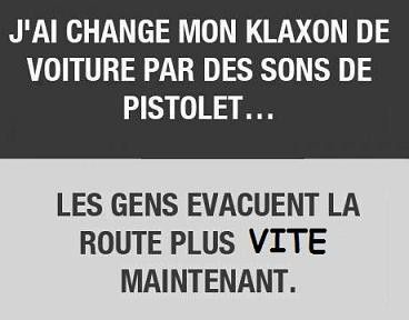 J'ai changé mon klaxon