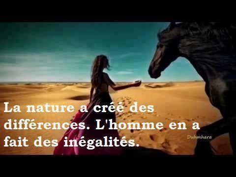 La nature a créé des différences